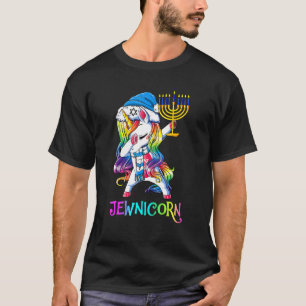 Camiseta Hanukkah Dabbing Unicorn Jewnicorn Chanukah Judío