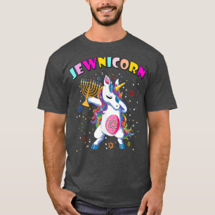 Camiseta Hanukkah Dabbing Unicorn Jewnicorn Chanukah Judío