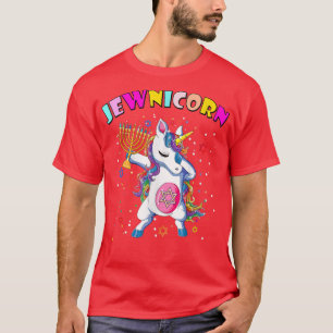 Camiseta Hanukkah Dabbing Unicorn Jewnicorn Chanukah Judío