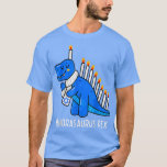 Camiseta Hanukkah Dinosaur Menorasaurus Blue TRe Chanukah B<br><div class="desc">Hanukkah Dinosaur Menorasaurus Blue TRe Chanukah Boys .</div>
