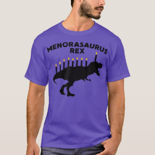 Camiseta Hanukkah Dinosaur TRe Menorasaurus Funny Jewish T