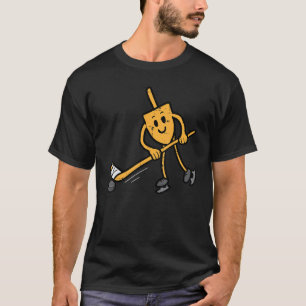 Camiseta Hanukkah Dreidel Hockey sobre hielo Chanukah Hombr