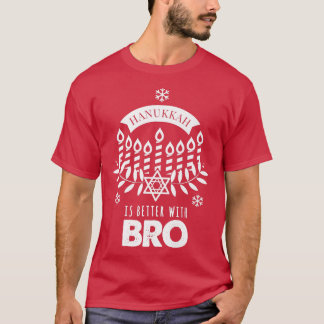 Camiseta Hanukkah es mejor con la familia de hermanos que c