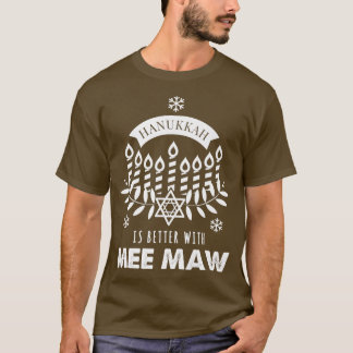 Camiseta Hanukkah es mejor con la familia Mee Maw
