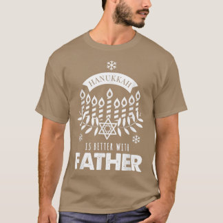 Camiseta Hanukkah es mejor con los padres que concuerdan co