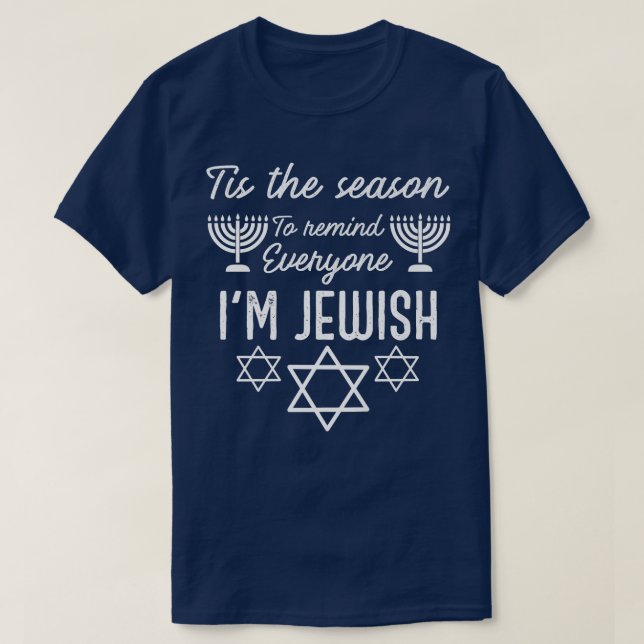 Camiseta Hanukkah es Todos los que soy Menorah Hanukkah jud (Diseño del anverso)