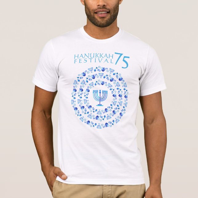 Camiseta Hanukkah Festival de Luces Aniversario 75 (Anverso)