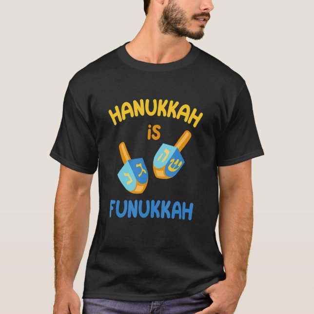 Camiseta Hanukkah Funukkah Menorah Feriada Judía Chanukah (Anverso)