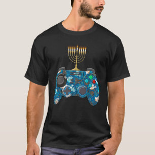 Camiseta Hanukkah Gamer Controller Chanukah Hombres Niños