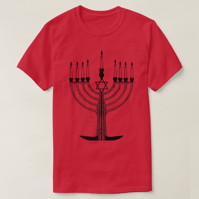 Camiseta Hanukkah Jewish (Diseño del anverso)