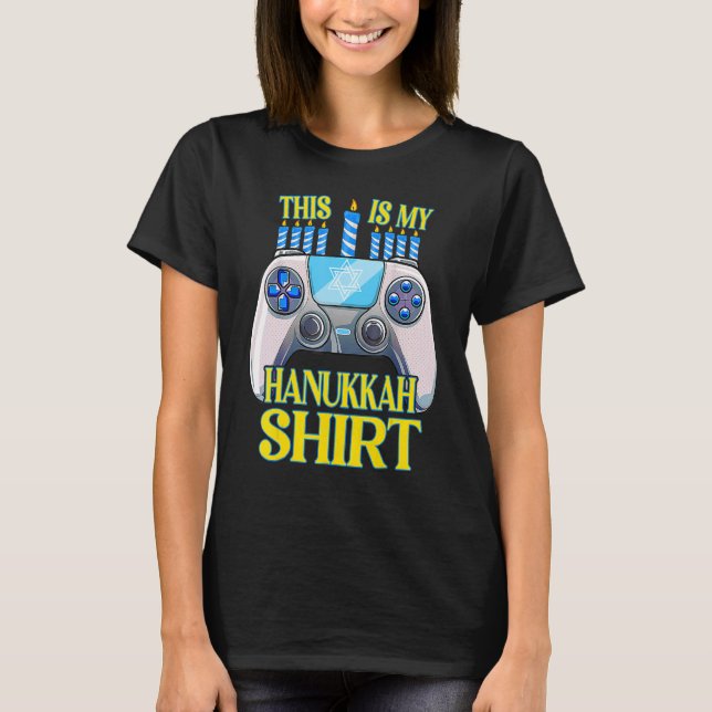 Camiseta Hanukkah Jewish Christmas Boys This Is My Hanukkah (Anverso)
