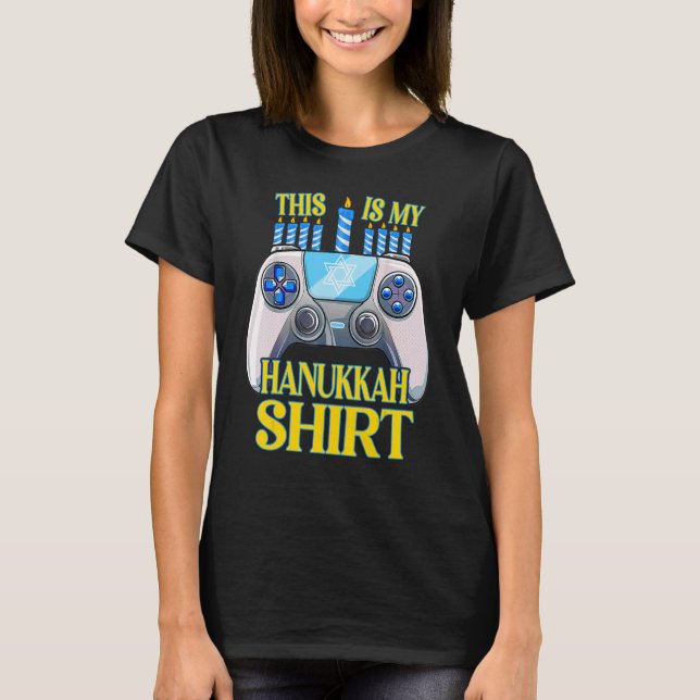 Camiseta Hanukkah Jewish Christmas Boys This Is My Hanukkah (Anverso)