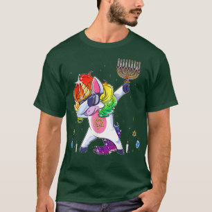 Camiseta Hanukkah Jewnicorn Funny Jewish Unicorn Chanukah 