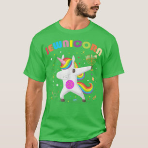 Camiseta Hanukkah Jewnicorn Unicorn Dabbing Chanukah Judío