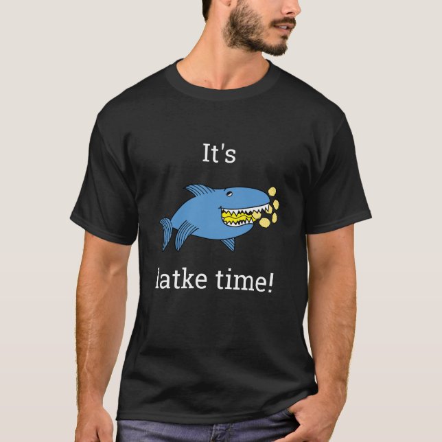 Camiseta Hanukkah Latke Time/Dark Color Shirt (Anverso)
