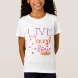 Camiseta Hanukkah "Lía en vivo amor a un latke"<br><div class="desc">Hanukkah "Live Laugh Love a Latke" Chicas de camisetas de "Live Laugh Love a Latke" Personalizan añadiendo texto a la camiseta. Usa tu estilo de fuente, color y tamaño favoritos. El elemento de diseño se puede transferir a otros productos de zazzle. Estilo: Chicas camiseta fina Jersey. Siempre sabrá qué usar...</div>