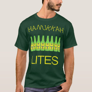 Camiseta Hanukkah Lites Funny Jewish Beer Drinkers 