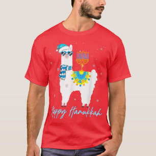 Camiseta Hanukkah Llama Cute Alpaca Chanukah Kids 