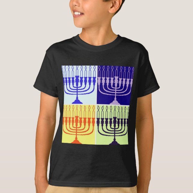 Camiseta Hanukkah Menorah (Anverso)