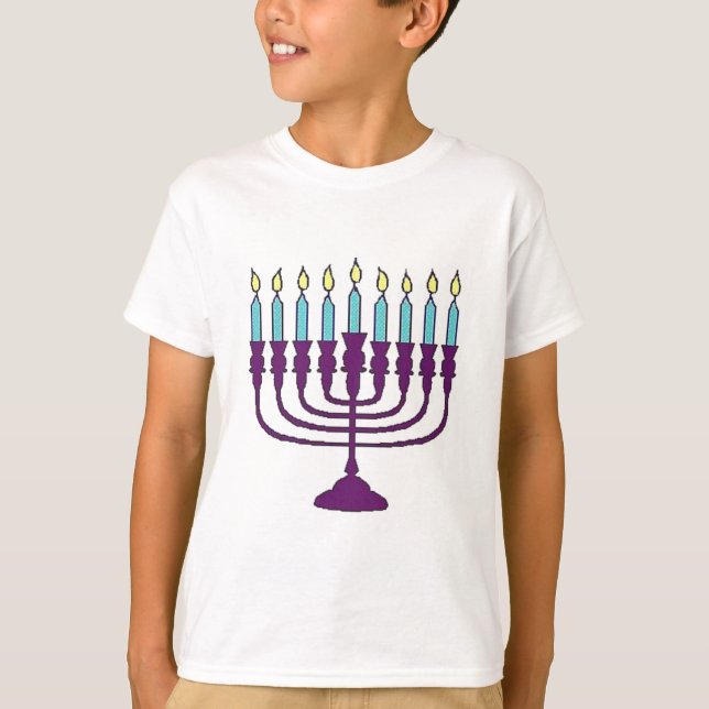 Camiseta Hanukkah Menorah (Anverso)