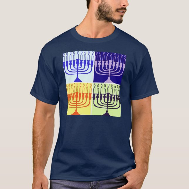 Camiseta Hanukkah Menorah (Anverso)