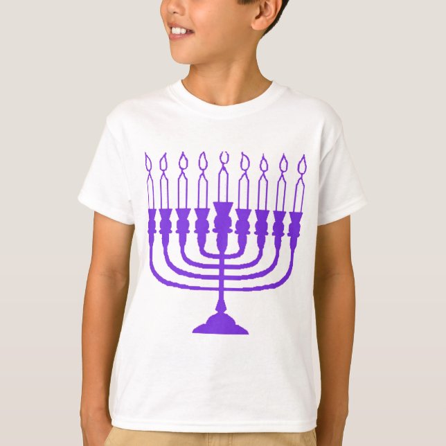 Camiseta Hanukkah Menorah (Anverso)