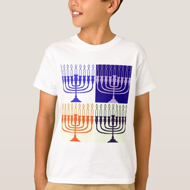 Camiseta Hanukkah Menorah (Anverso)