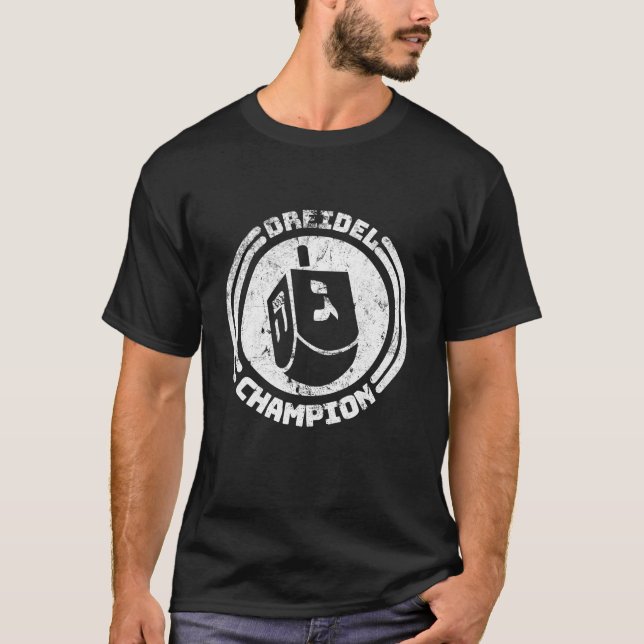 Camiseta Hanukkah Menorah Dreidel Champion Hanukkah (Anverso)