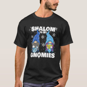 Camiseta Hanukkah Menorah Dreidel Gnome Shalom A Mi