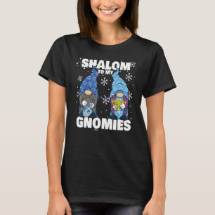 Camiseta Hanukkah Menorah Dreidel Gnome Shalom A Mi