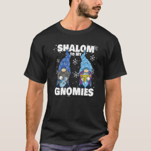 Camiseta Hanukkah Menorah Dreidel Gnome Shalom A Mi