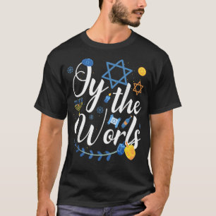 Camiseta Hanukkah Menorah Judío Oy Al Mundo Hanukkah