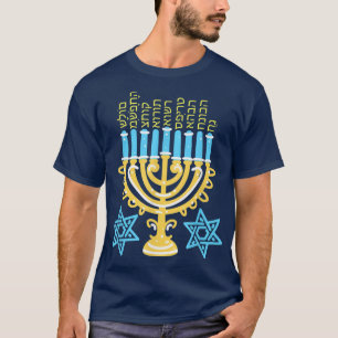 Camiseta Hanukkah Menorah Lights Family Love Chanukkah