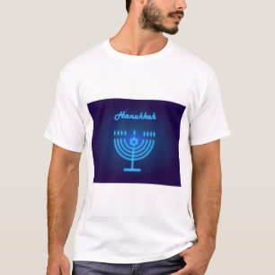Camiseta Hanukkah Menorah luce la decoración del festival