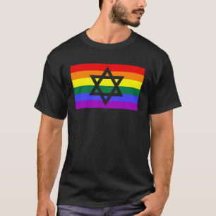 Camiseta Hanukkah Menorah Orgullo Gay LGBTQ Fla