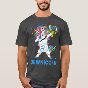 Camiseta Hanukkah Menorah Unicorn Tees Para 