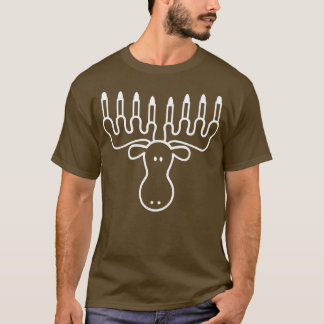 Camiseta Hanukkah Moose Menorah Funny Jewish