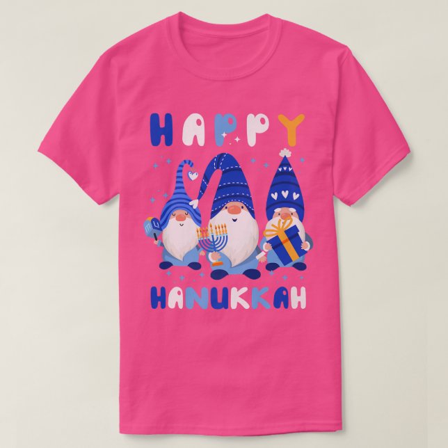Camiseta Hanukkah o vacaciones judías o Feliz Hanukkah (Diseño del anverso)
