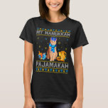 Camiseta Hanukkah Pajamas My Hanukkah Pajamakah Cat Chanuka<br><div class="desc">Hanukkah Pajamas My Hanukkah Pajamakah Cat Chanukah</div>