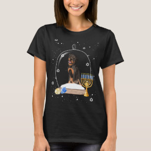 Camiseta Hanukkah Rottweiler Dog Globe Snow Pajama