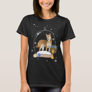 Camiseta Hanukkah Shiba Inu Dog Globe Pajama