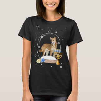 Camiseta Hanukkah Shiba Inu Dog Globe Pajama