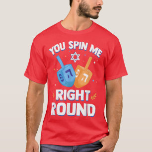 Camiseta Hanukkah Spin Dreidel Fiesta religiosa Graciosa Ch