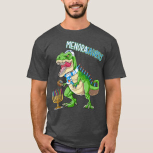 Camiseta Hanukkah T Re Menorasaurus Dinosaur Menorah Funny