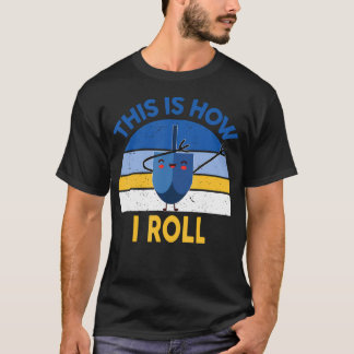 Camiseta Hanukkah This Is How I Roll Dabbing Kids Toddler B