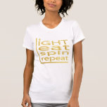 Camiseta Hanukkah TShirt "LIGHT EAT SPIN REPEAT" Gold<br><div class="desc">Hanukkah TShirt "LIGHT EAT SPIN REPEAT" Gold Elija entre más de 155 estilos y tamaños de camisa para este diseño. ¡Gracias por detenerse y por ir de compras! ¡Muy apreciado! ¡Feliz Chanukah/Hanukkah! Estilo: Bella Canvas de Mujeres Camiseta de Bella Jersey. Volver a lo básico nunca se veía mejor. Esta tienda...</div>