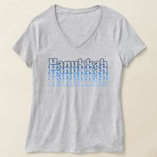 Camiseta Hanukkah Typography Hanukkah Gifts Shirt