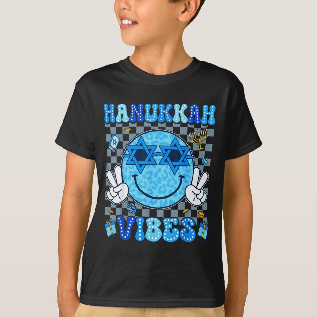 Camiseta Hanukkah Vibes Chanukah Pajama Happy Hanukkah Men  (Anverso)