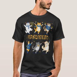 Camiseta Hanukkat Meowzel Tov Hannukkah 	s Chanukah Gato