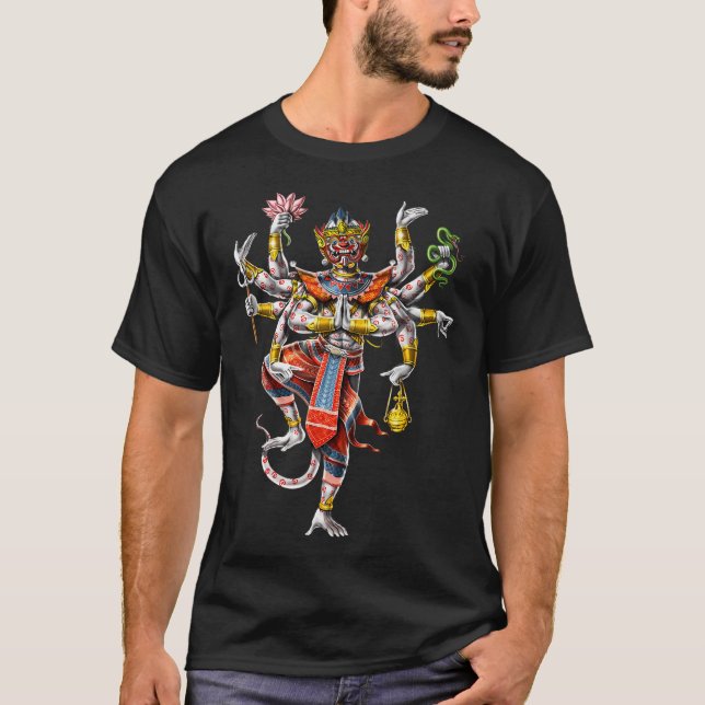 Camiseta Hanuman jemer camboyano (Anverso)